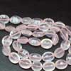 Natural Rose Quartz Laser Cut Concave Oval Beads Strand Sold per 8 inch strand & Sizes from 10mm to 13mm approx. Quartz is the second most abundant mineral in the Earths continental crust, after feldspar. There are many different varieties of quartz, several of which are semi-precious gemstones. 